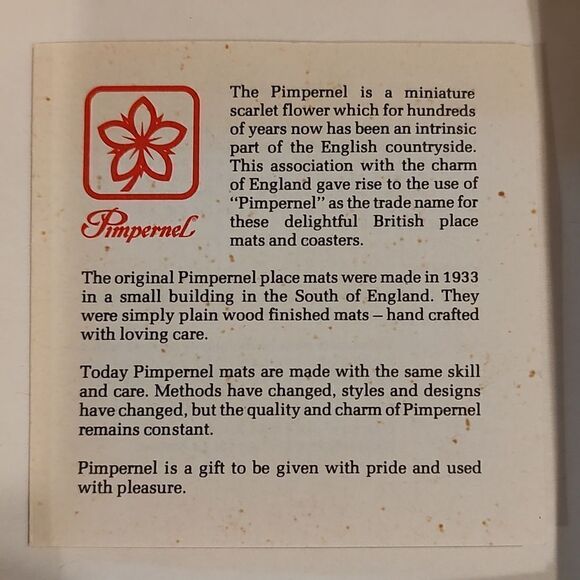 Pimpernel Acrylic Traditional Coasters Oriental Floral Design Set of 6 - Picture 12 of 13